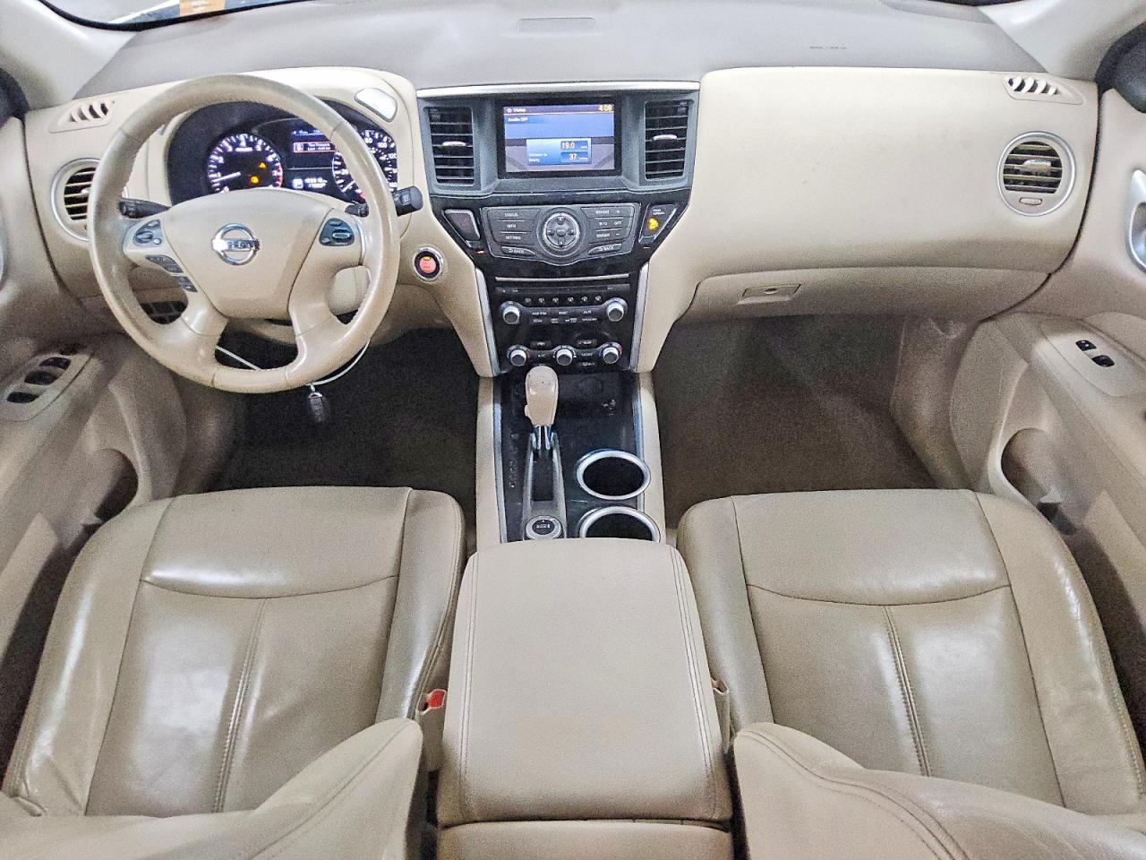 2014 Nissan Pathfinder Sv White vin: 5N1AR2MMXEC715114