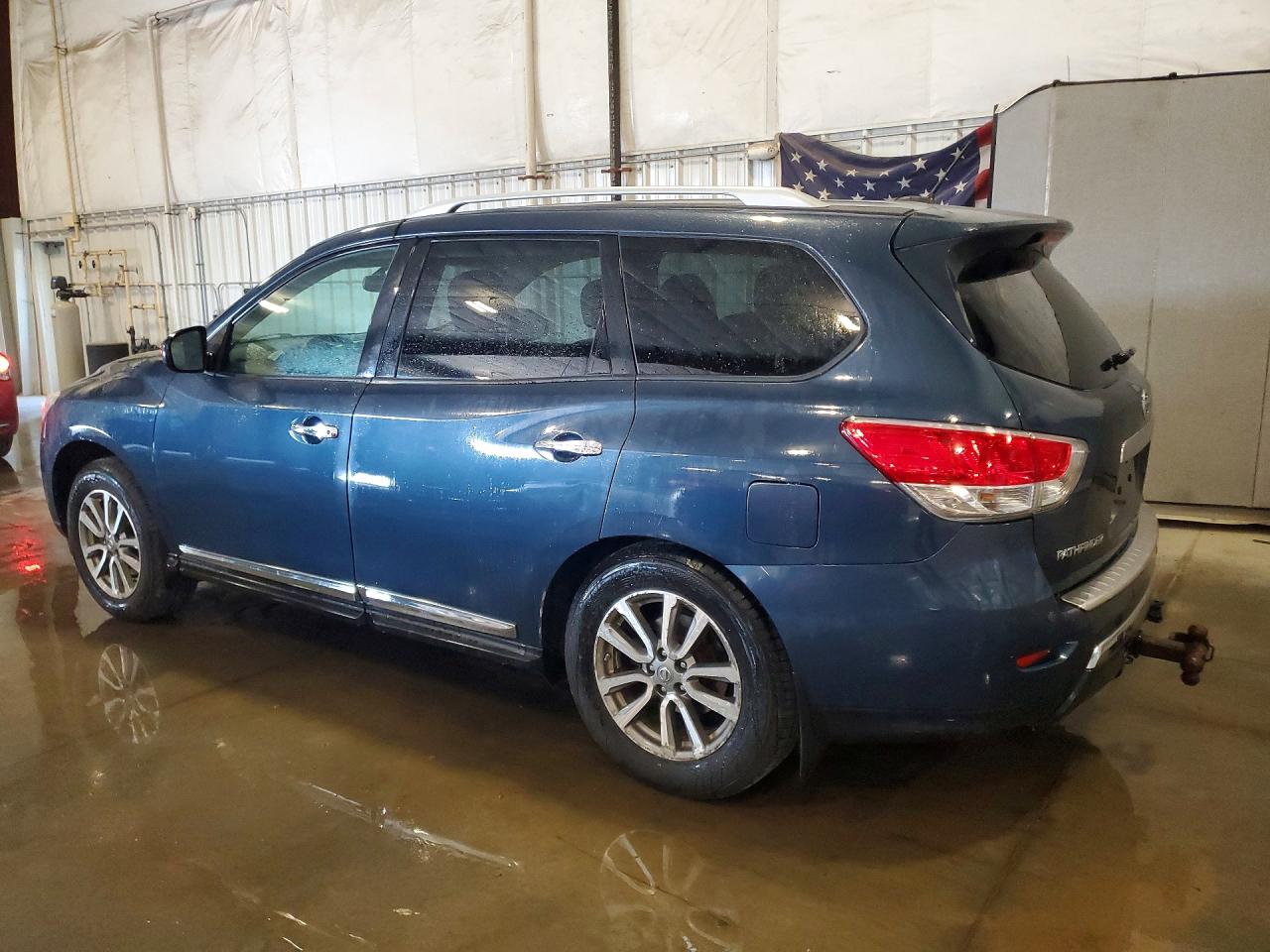 2014 Nissan Pathfinder Sl Blue vin: 5N1AR2MMXEC715145