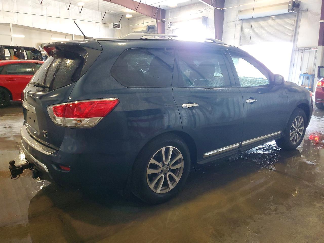 2014 Nissan Pathfinder Sl Blue vin: 5N1AR2MMXEC715145
