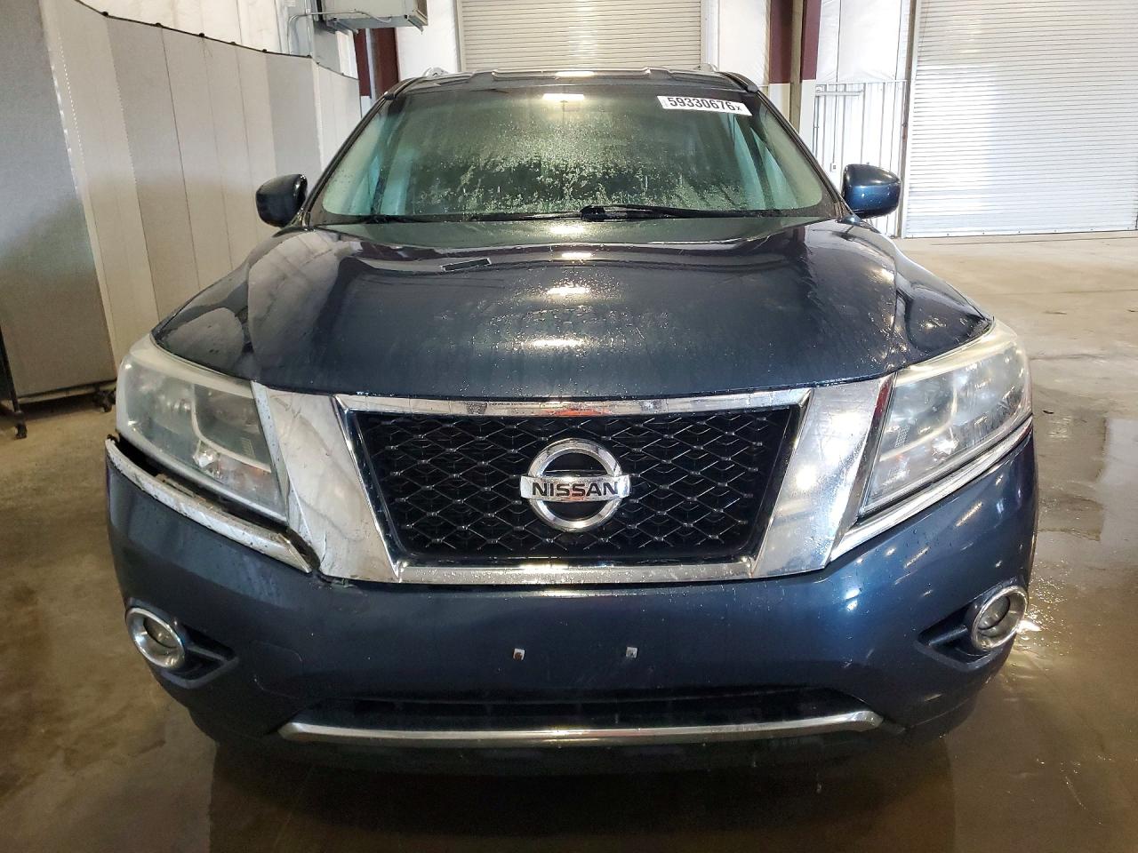 2014 Nissan Pathfinder Sl Blue vin: 5N1AR2MMXEC715145