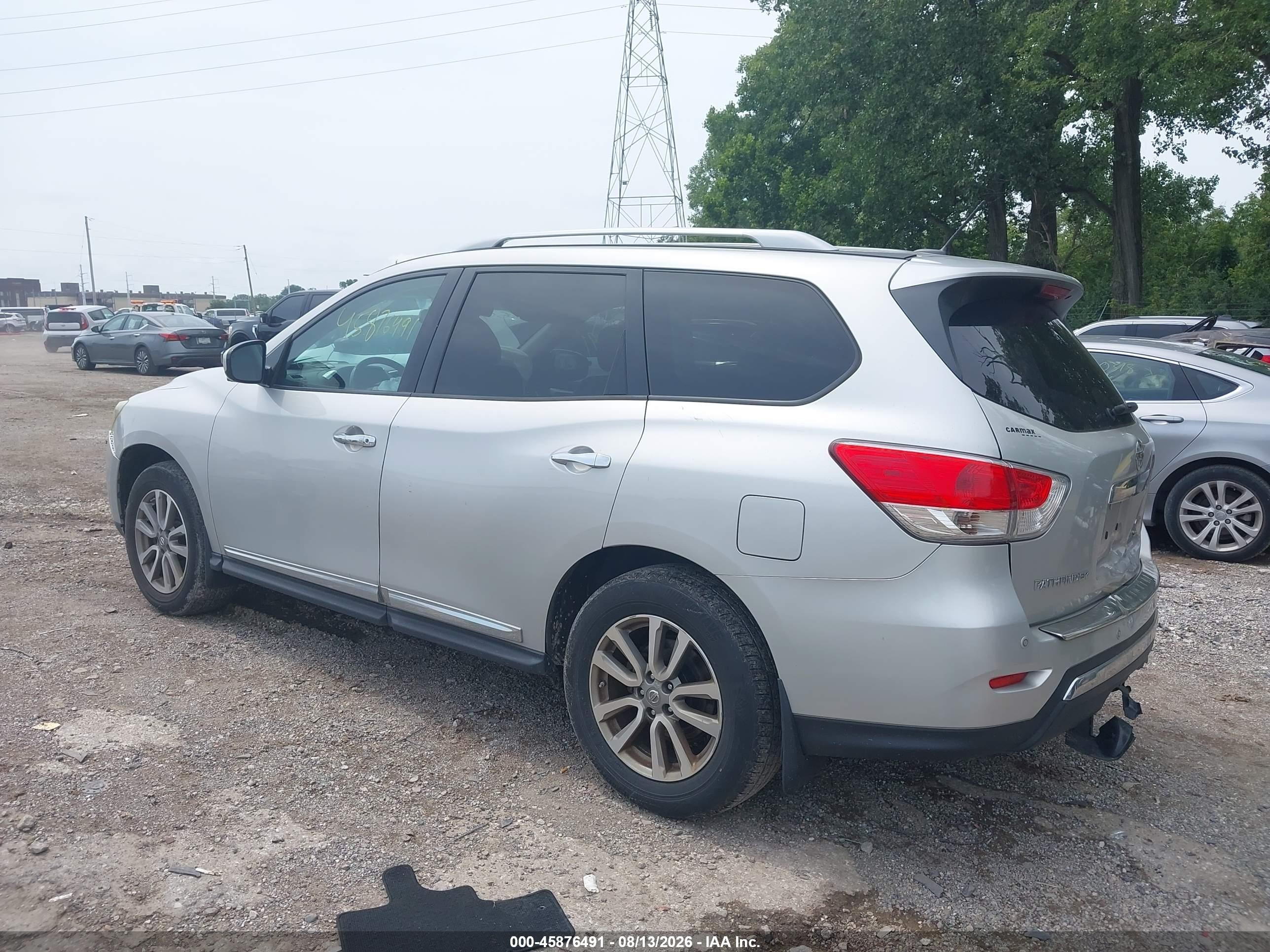 2015 Nissan Pathfinder Sl Silver vin: 5N1AR2MMXFC600661