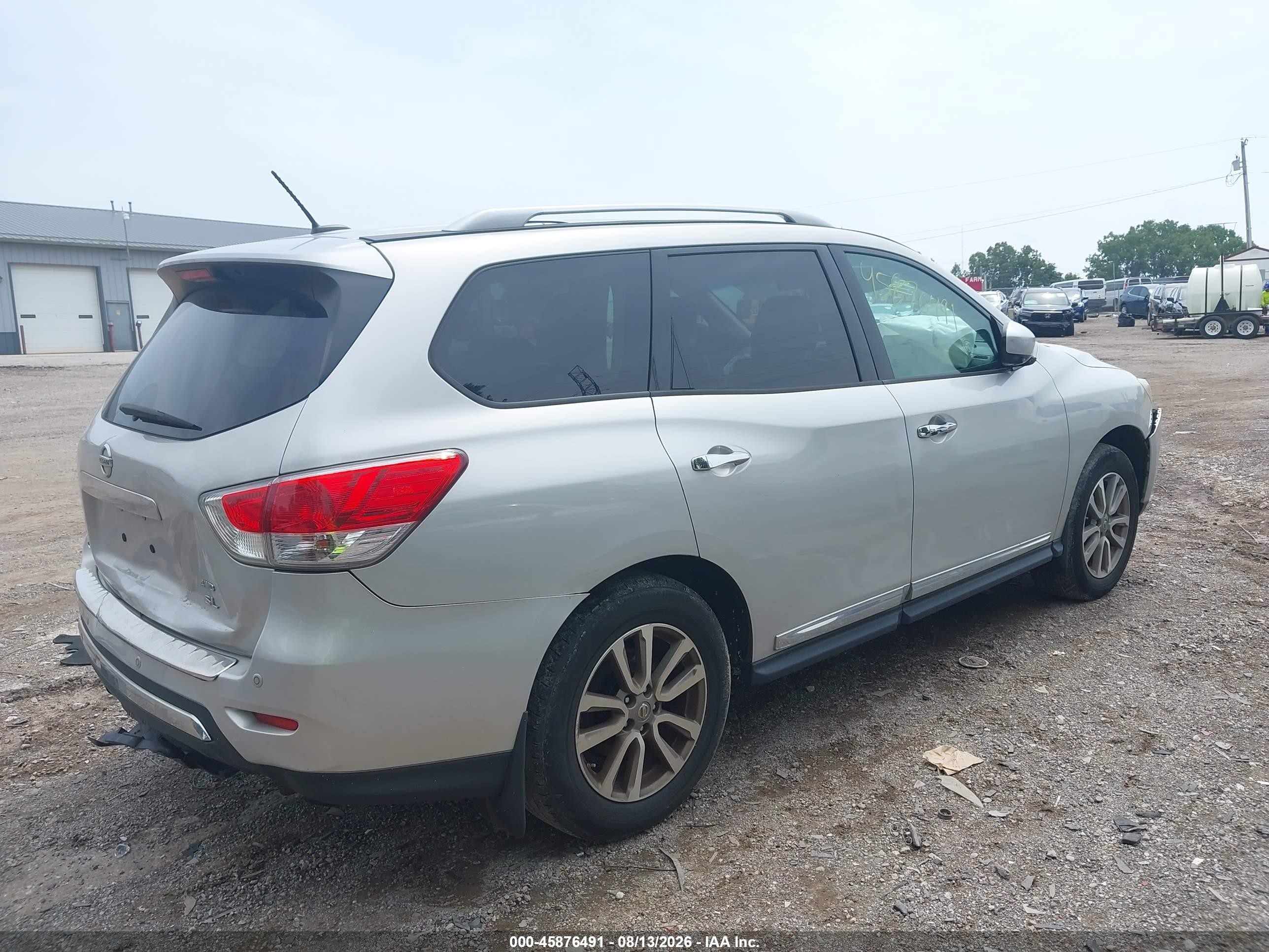 2015 Nissan Pathfinder Sl Silver vin: 5N1AR2MMXFC600661