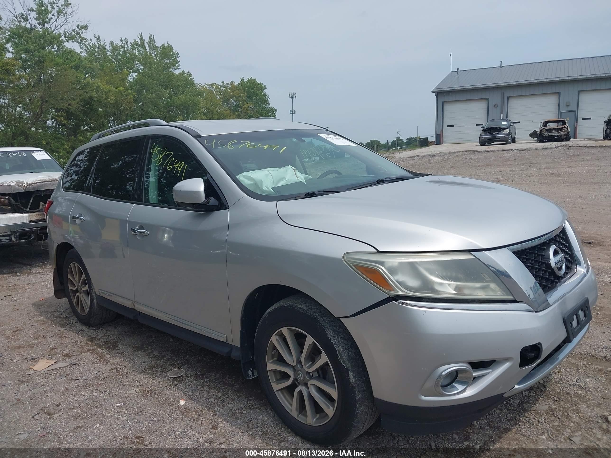 2015 Nissan Pathfinder Sl Silver vin: 5N1AR2MMXFC600661
