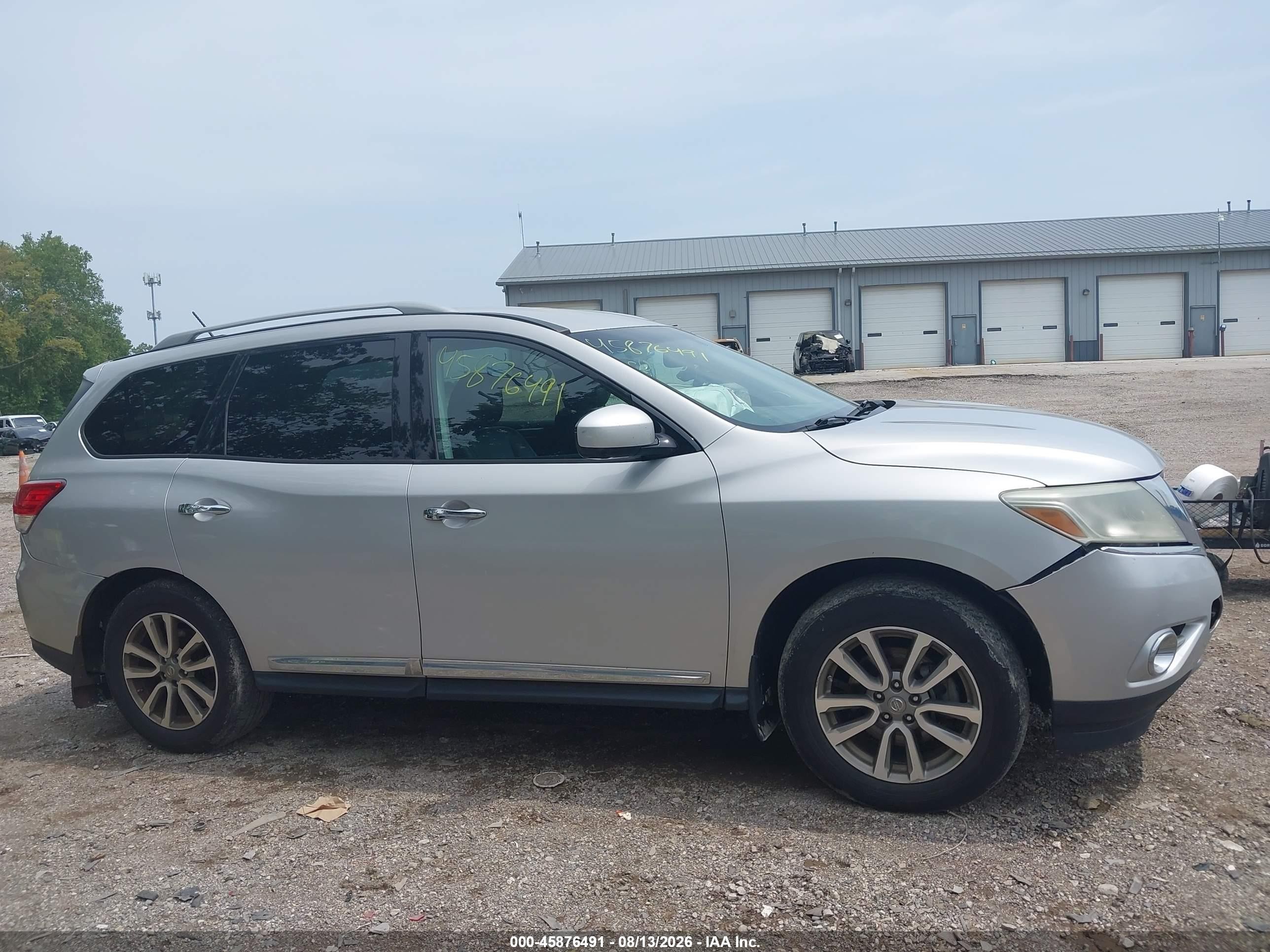 2015 Nissan Pathfinder Sl Silver vin: 5N1AR2MMXFC600661
