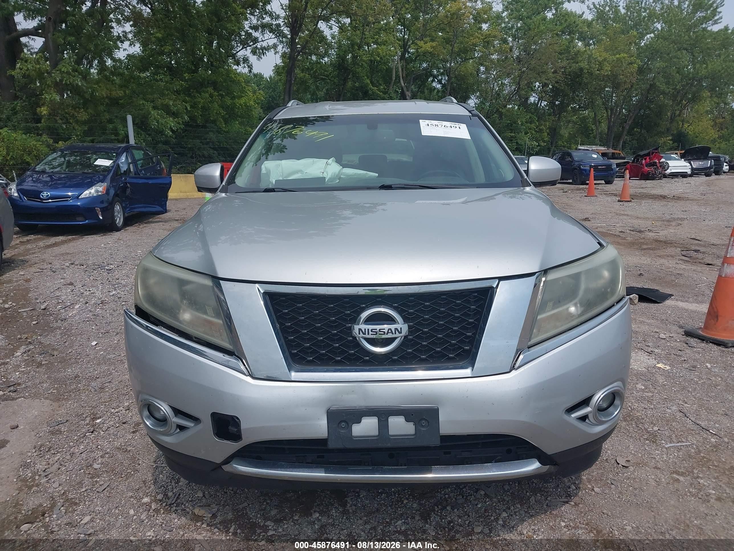2015 Nissan Pathfinder Sl Silver vin: 5N1AR2MMXFC600661