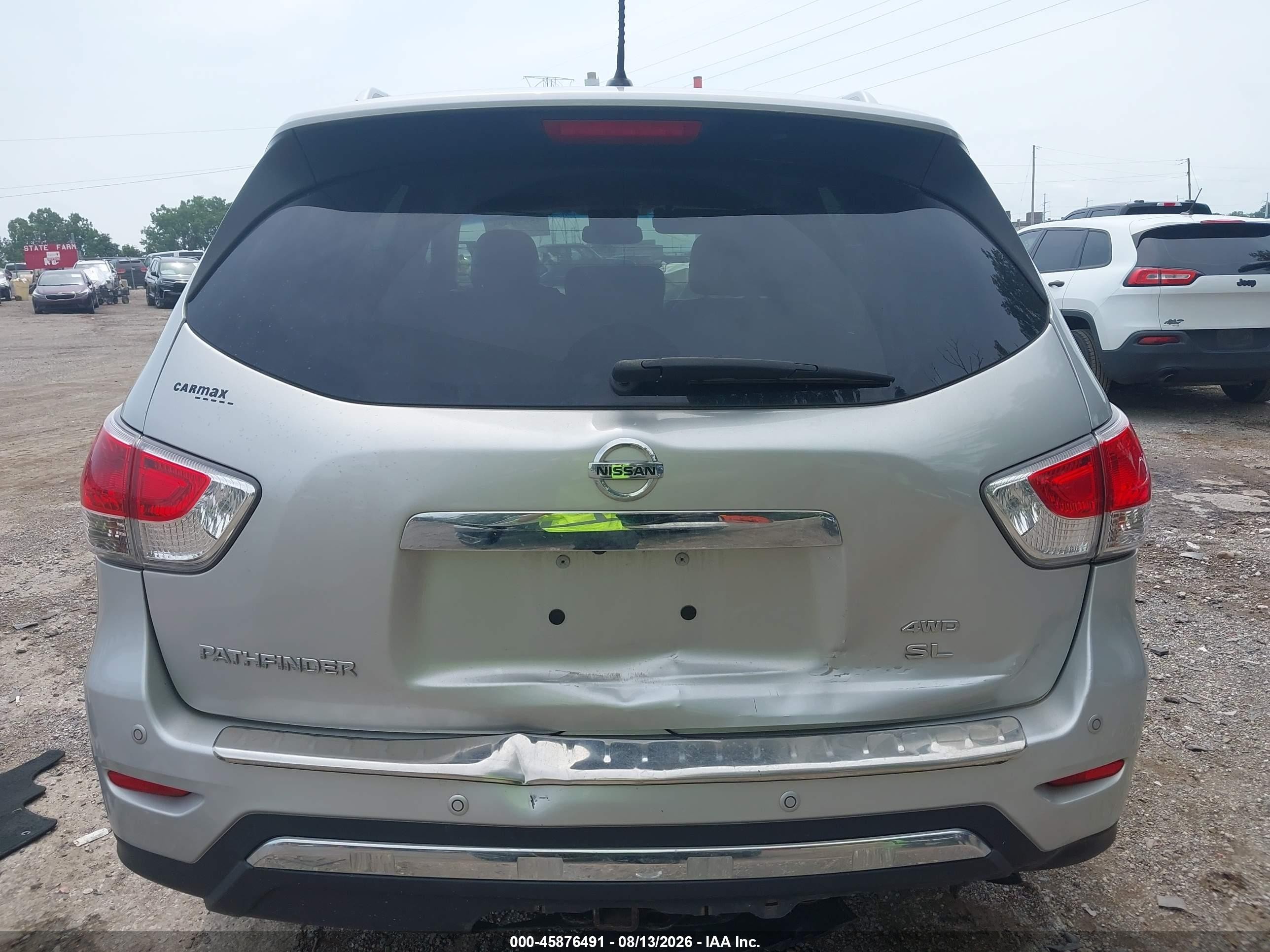 2015 Nissan Pathfinder Sl Silver vin: 5N1AR2MMXFC600661