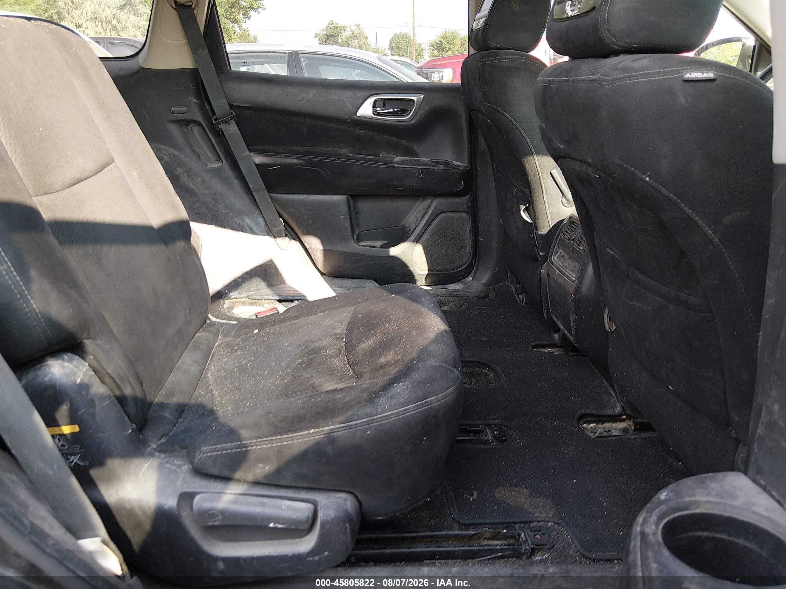 2015 Nissan Pathfinder Sv Gray vin: 5N1AR2MMXFC607075