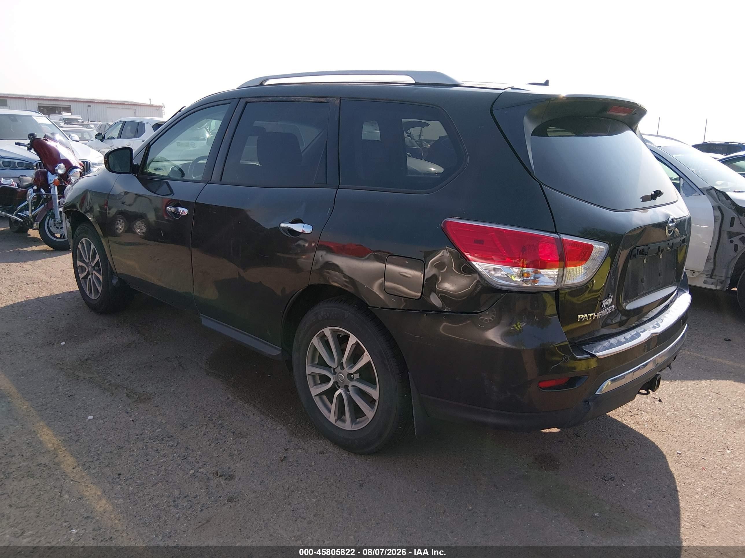 2015 Nissan Pathfinder Sv Gray vin: 5N1AR2MMXFC607075