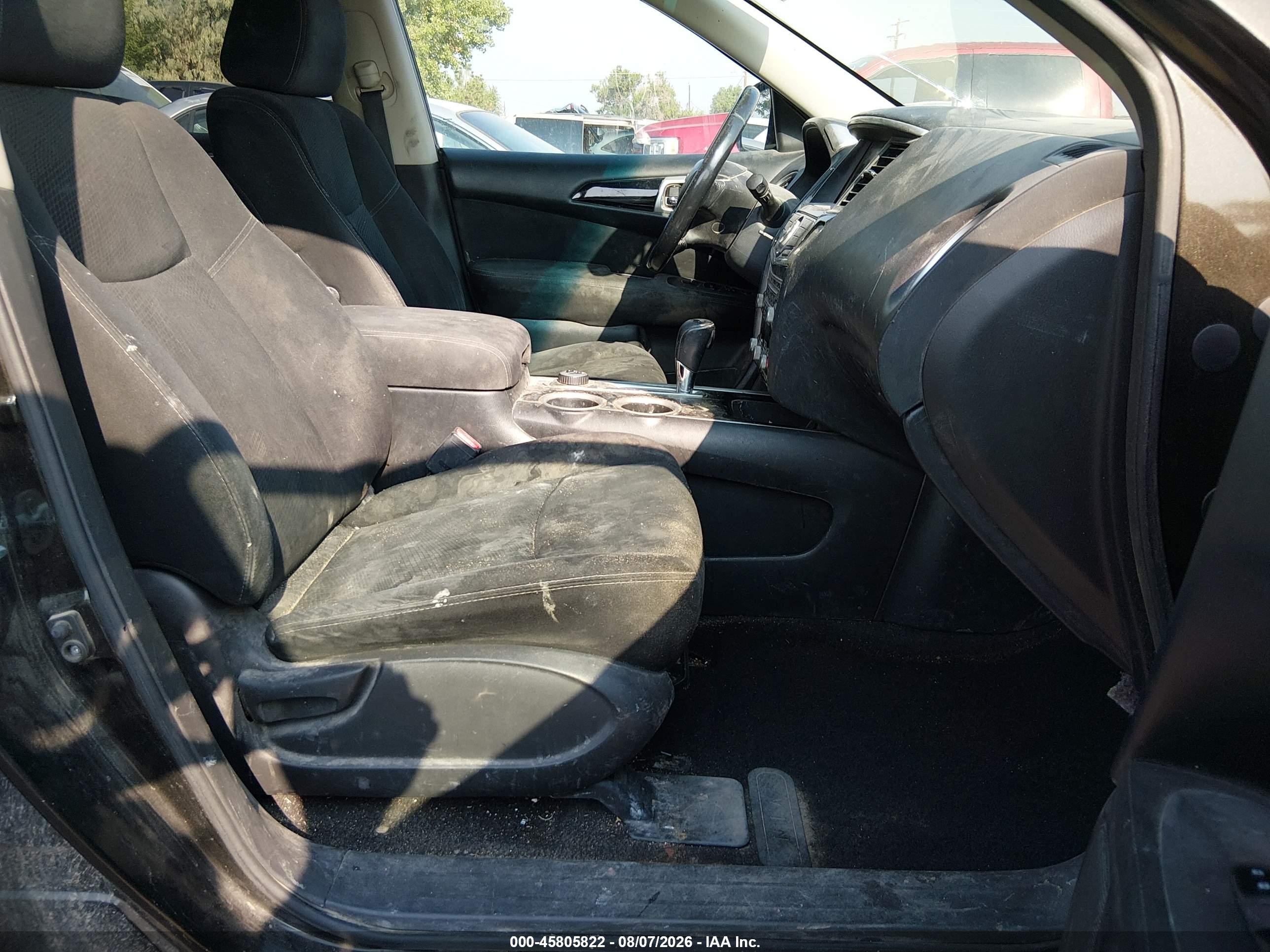 2015 Nissan Pathfinder Sv Gray vin: 5N1AR2MMXFC607075