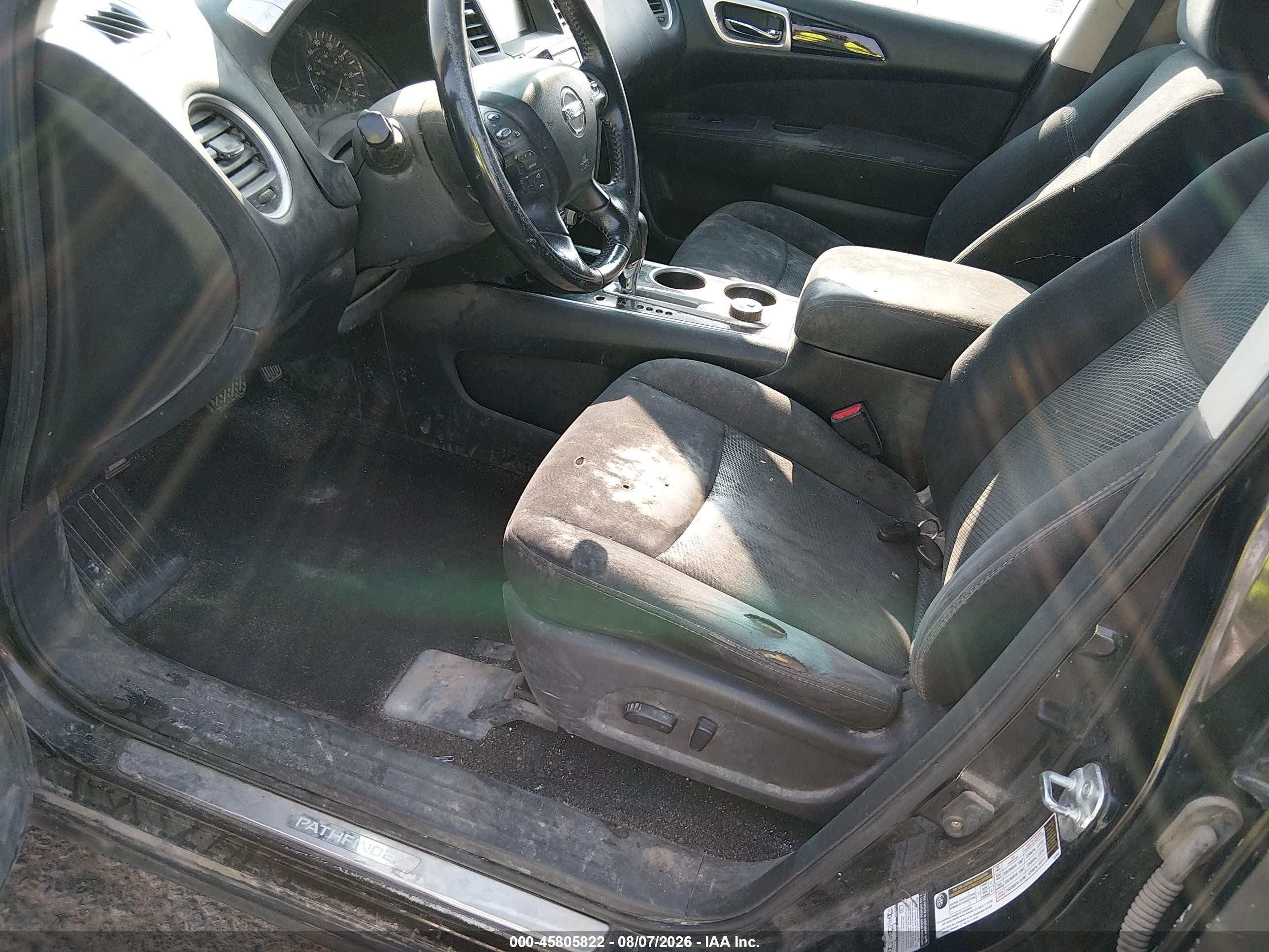 2015 Nissan Pathfinder Sv Gray vin: 5N1AR2MMXFC607075