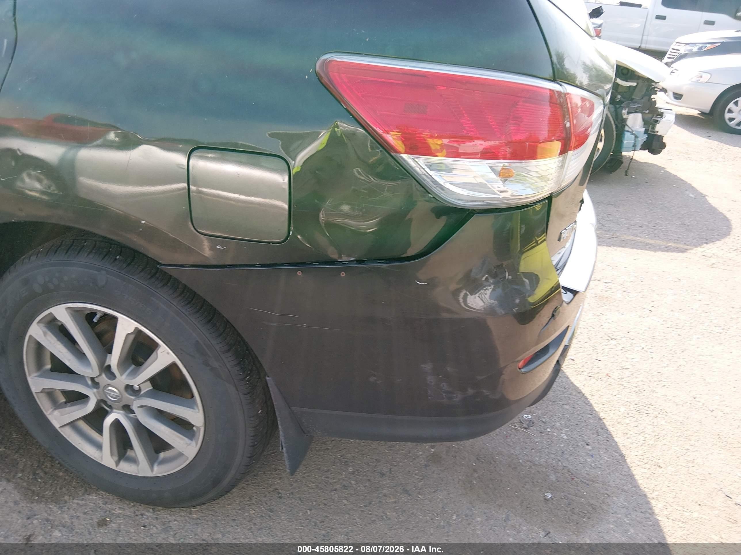 2015 Nissan Pathfinder Sv Gray vin: 5N1AR2MMXFC607075