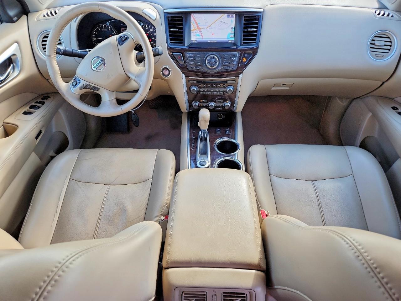 2015 Nissan Pathfinder Sl White vin: 5N1AR2MMXFC608789