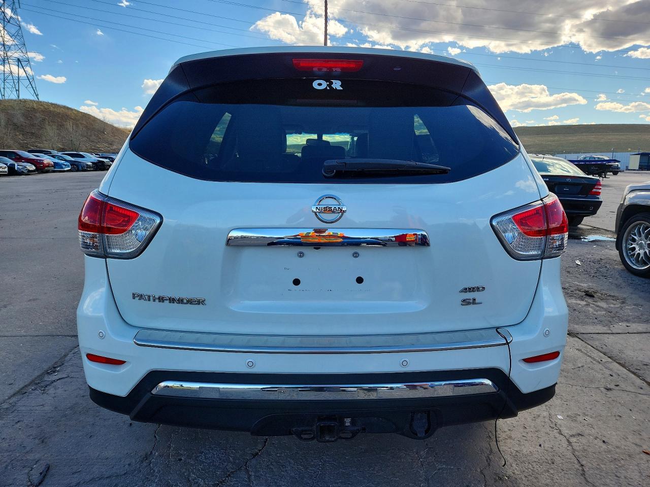 2015 Nissan Pathfinder Sl White vin: 5N1AR2MMXFC608789