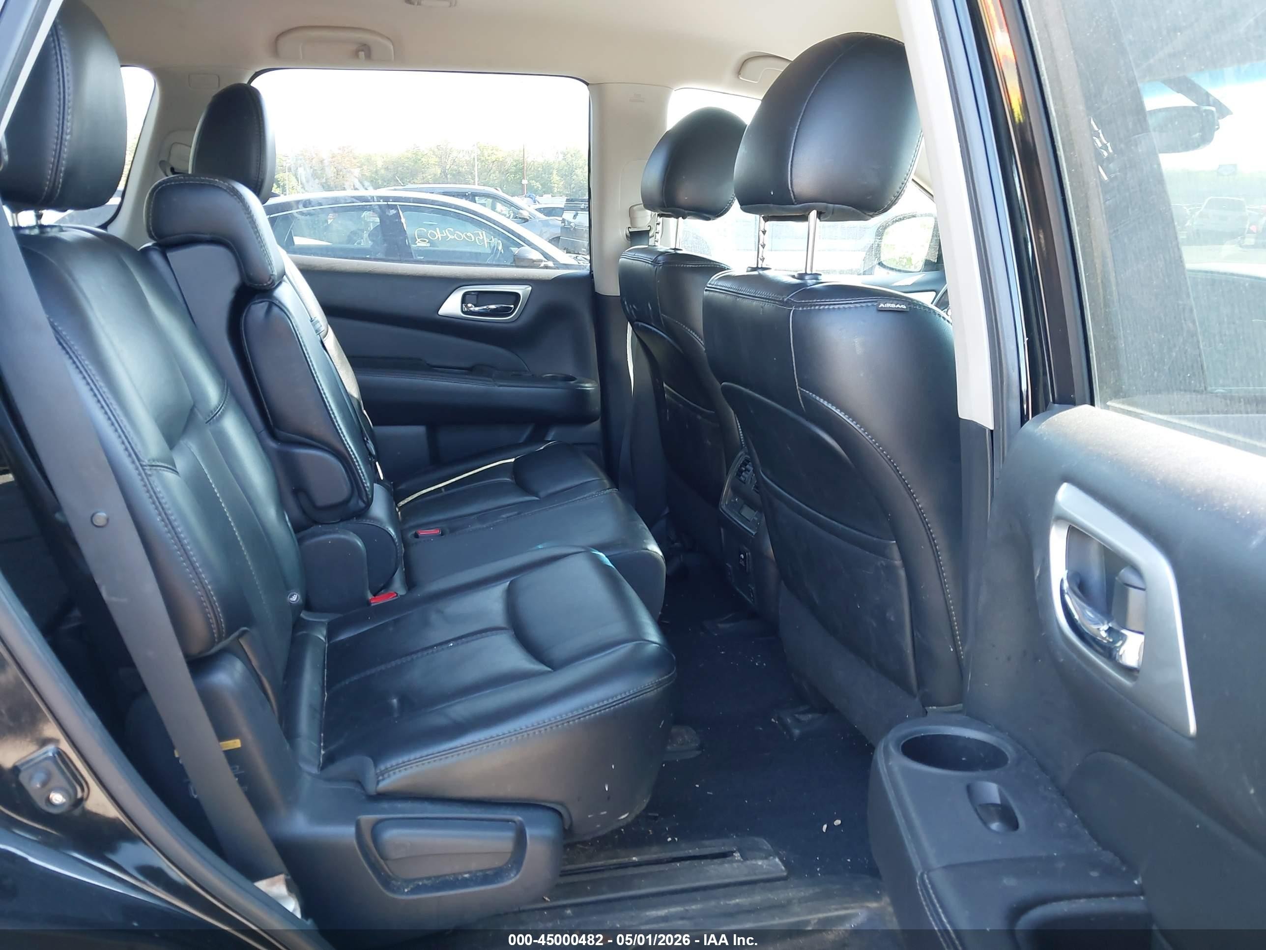 2015 Nissan Pathfinder Sl Black vin: 5N1AR2MMXFC630145