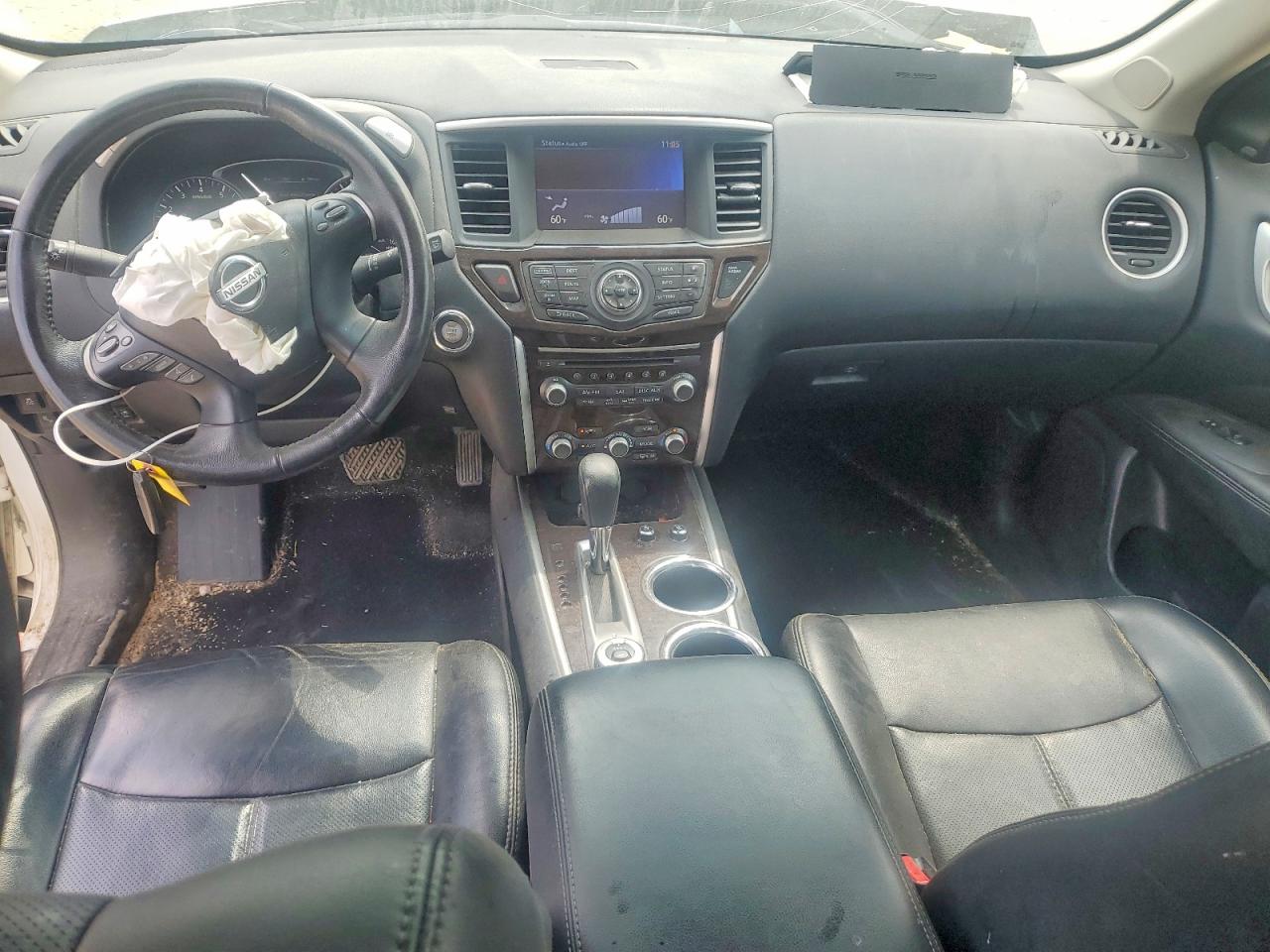 2015 Nissan Pathfinder S Белый vin: 5N1AR2MMXFC642599