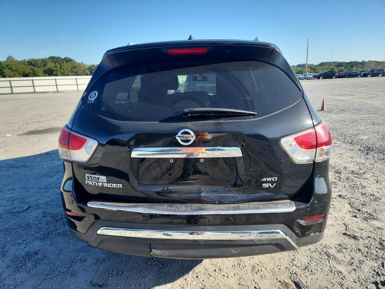 2015 Nissan Pathfinder S Black vin: 5N1AR2MMXFC657586