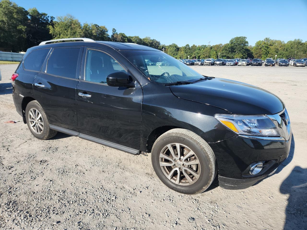 2015 Nissan Pathfinder S Black vin: 5N1AR2MMXFC657586