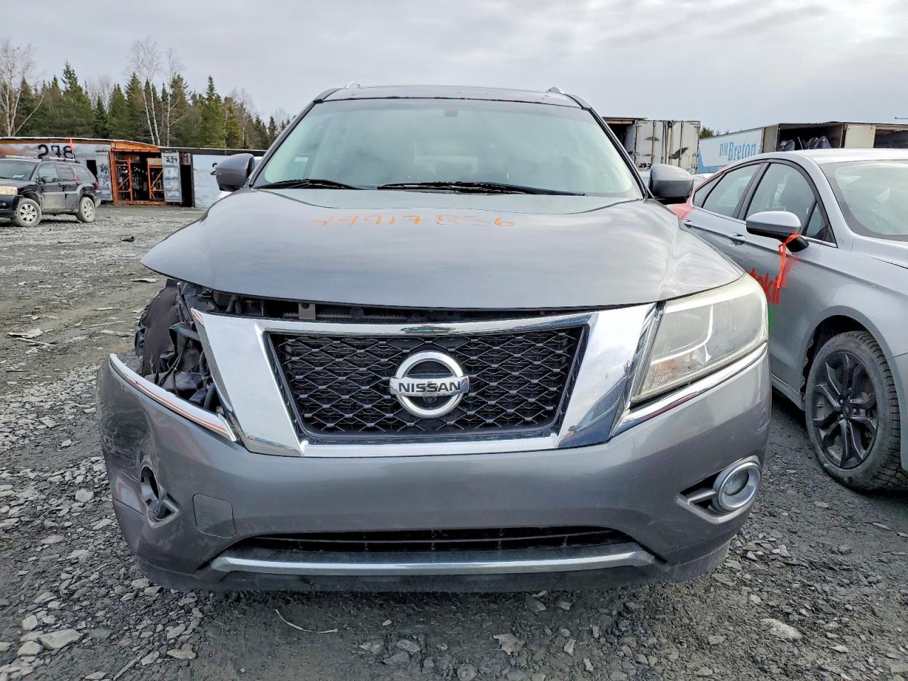 2015 Nissan Pathfinder S Gray vin: 5N1AR2MMXFC662884
