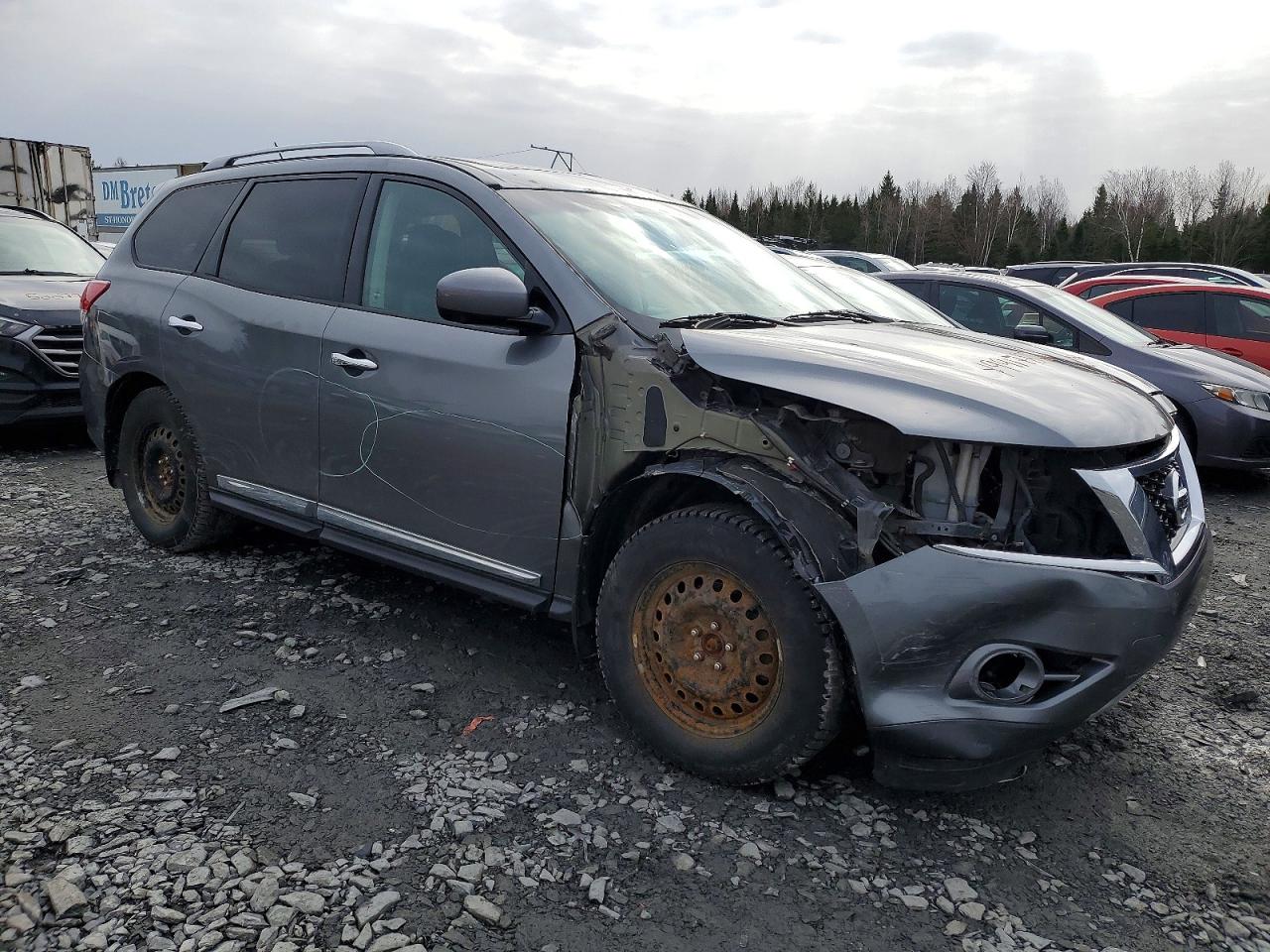 2015 Nissan Pathfinder S Gray vin: 5N1AR2MMXFC662884