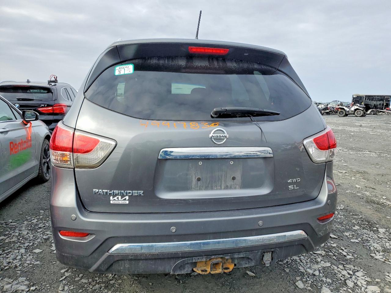2015 Nissan Pathfinder S Gray vin: 5N1AR2MMXFC662884