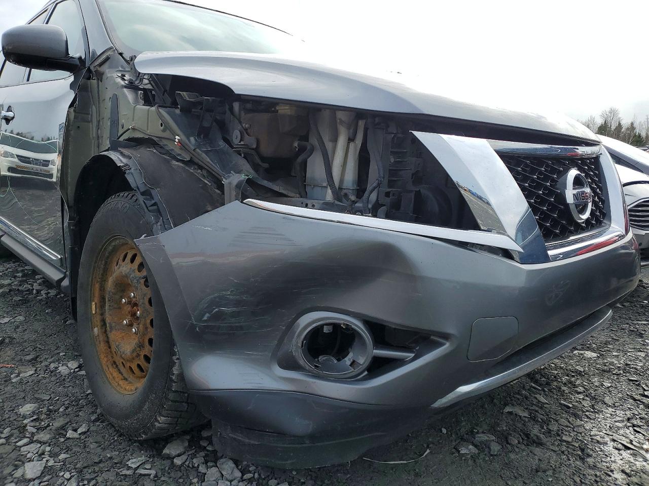 2015 Nissan Pathfinder S Gray vin: 5N1AR2MMXFC662884