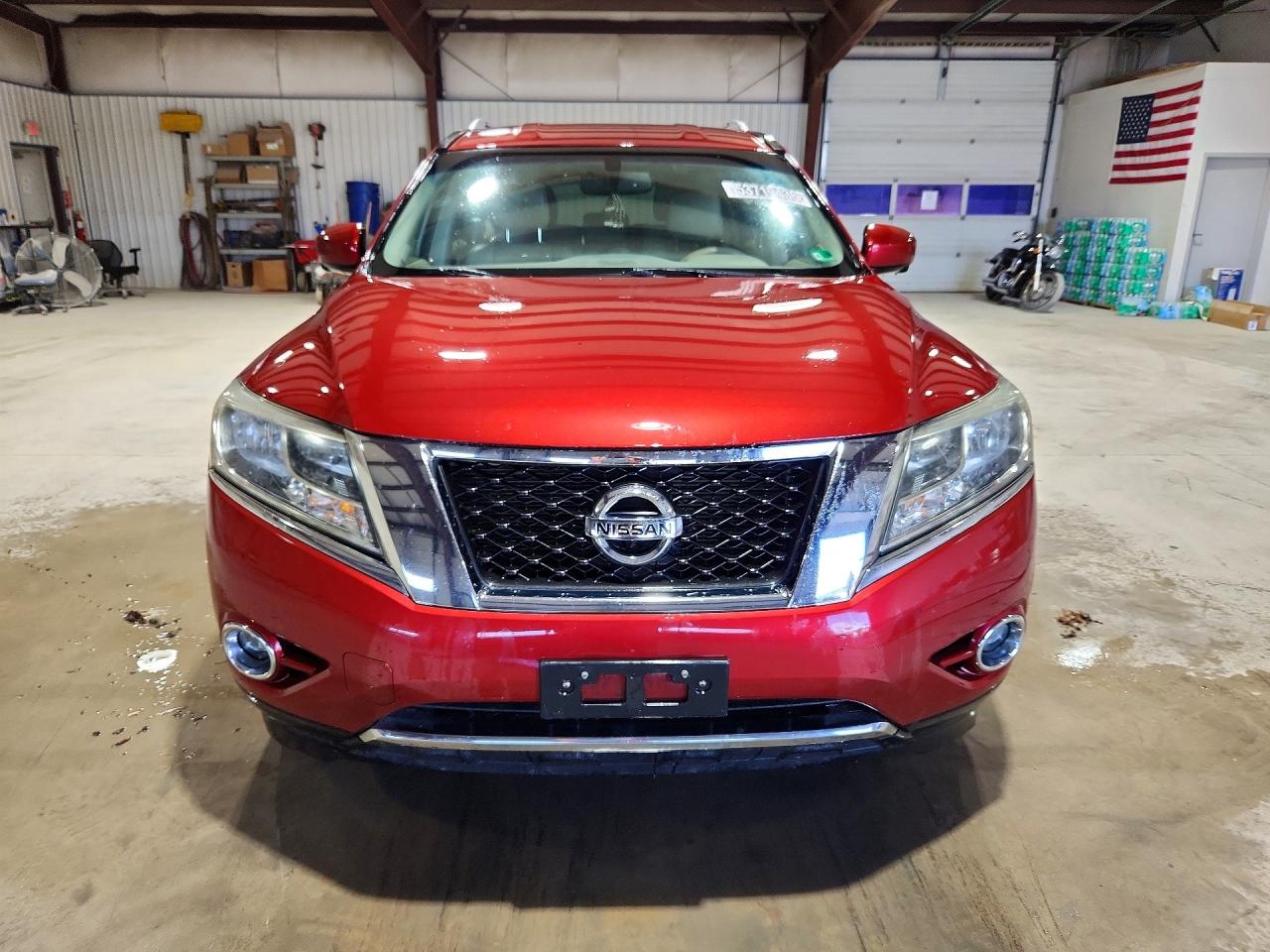 2015 Nissan Pathfinder Sl Red vin: 5N1AR2MMXFC668328
