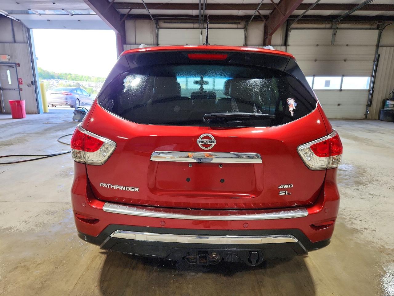 2015 Nissan Pathfinder Sl Red vin: 5N1AR2MMXFC668328