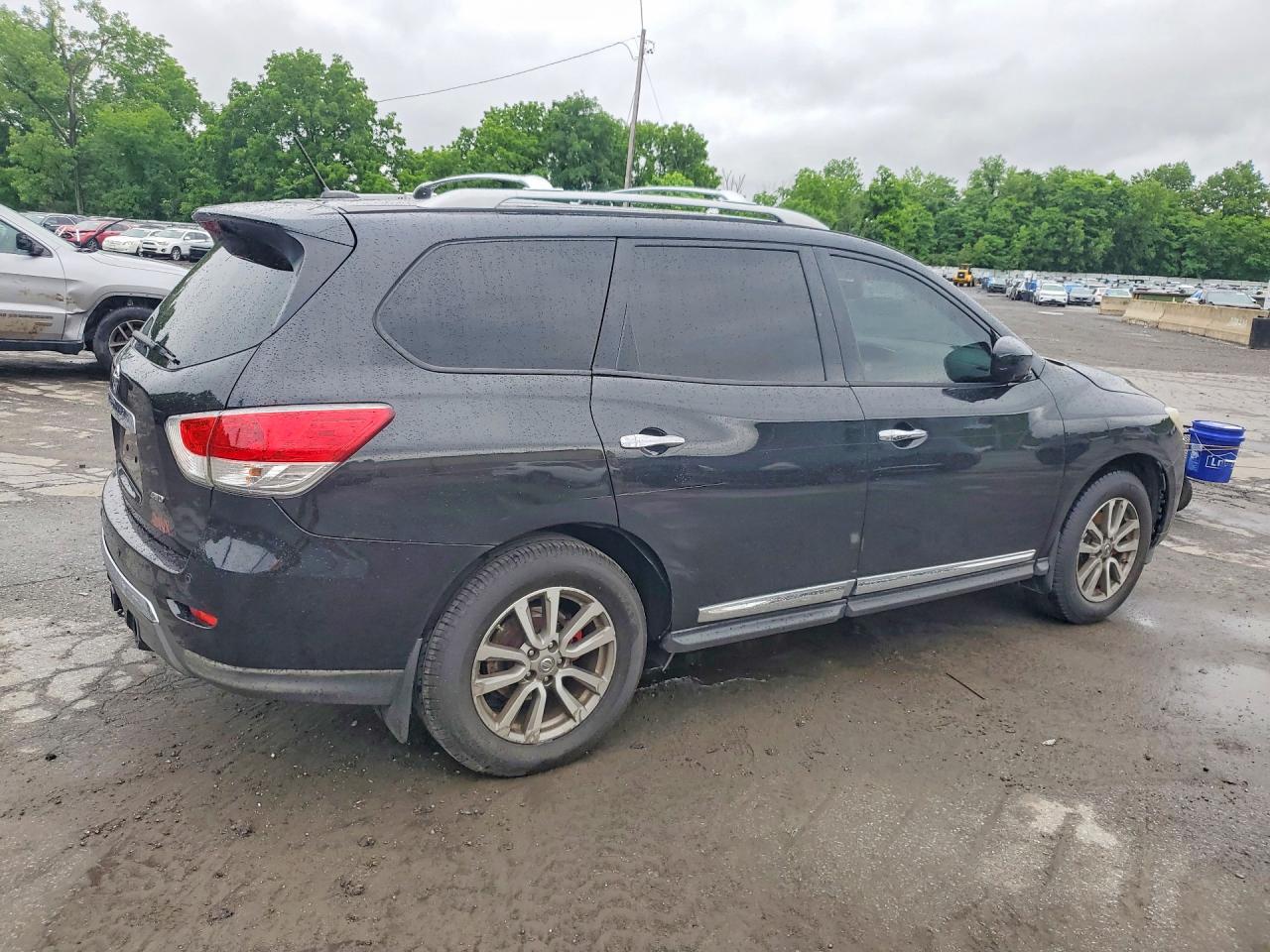 2015 Nissan Pathfinder Sl Black vin: 5N1AR2MMXFC674291