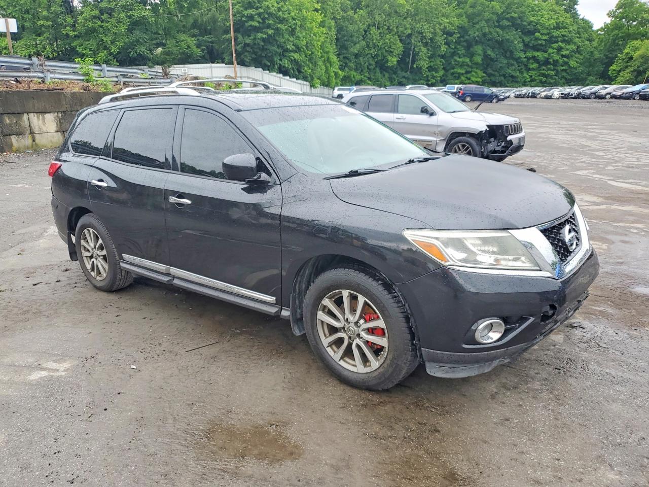 2015 Nissan Pathfinder Sl Black vin: 5N1AR2MMXFC674291