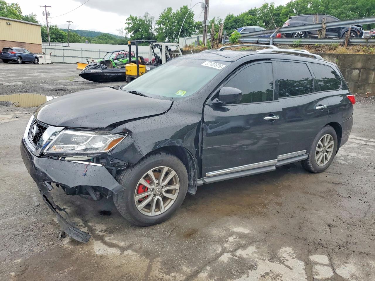2015 Nissan Pathfinder Sl Black vin: 5N1AR2MMXFC674291
