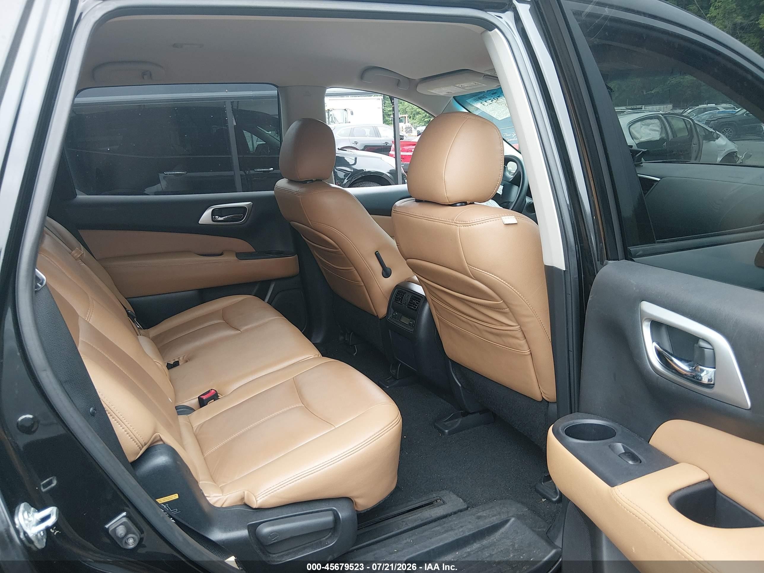 2015 Nissan Pathfinder S Black vin: 5N1AR2MMXFC693262