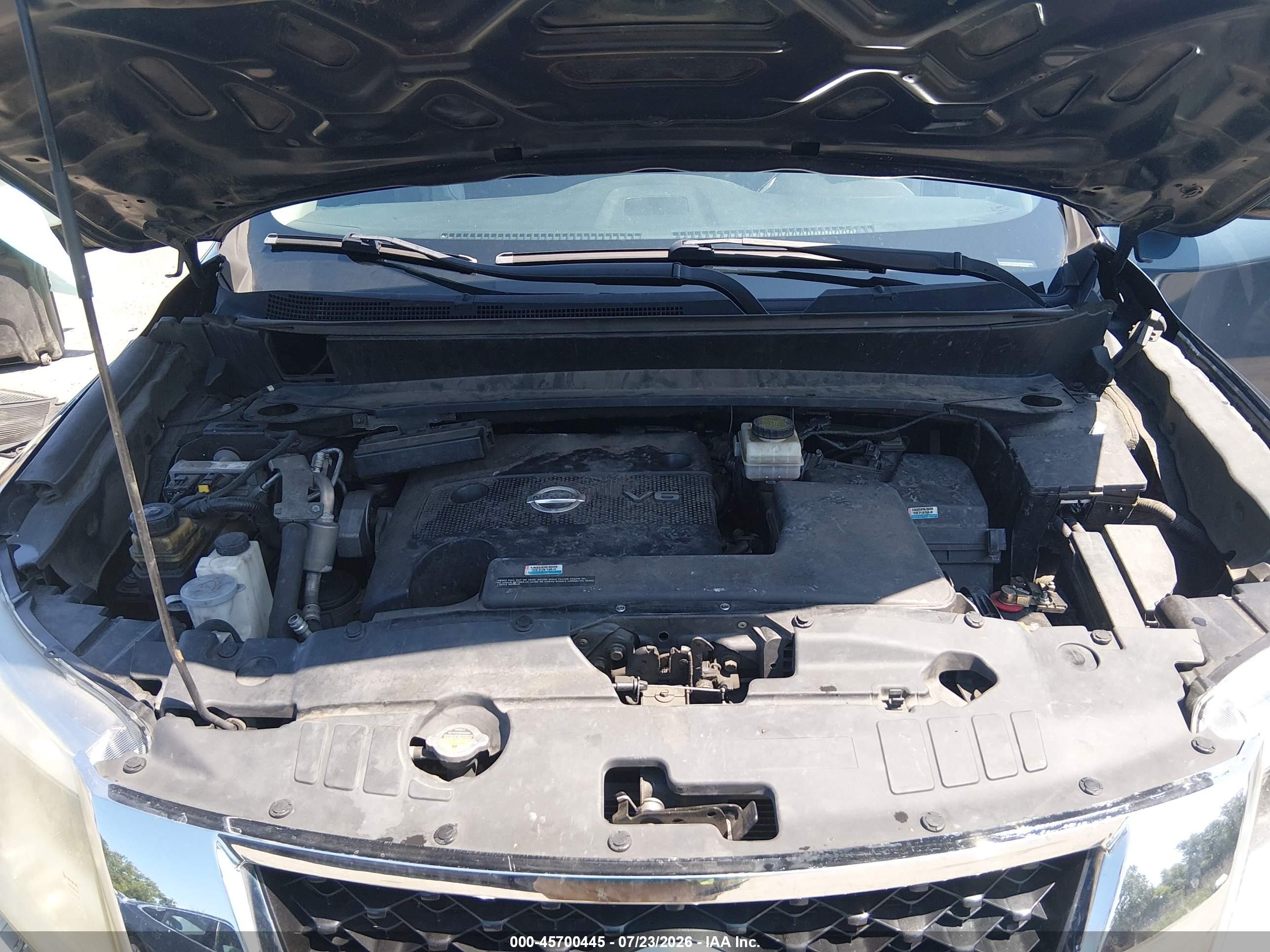 2015 Nissan Pathfinder S Blue vin: 5N1AR2MMXFC698137