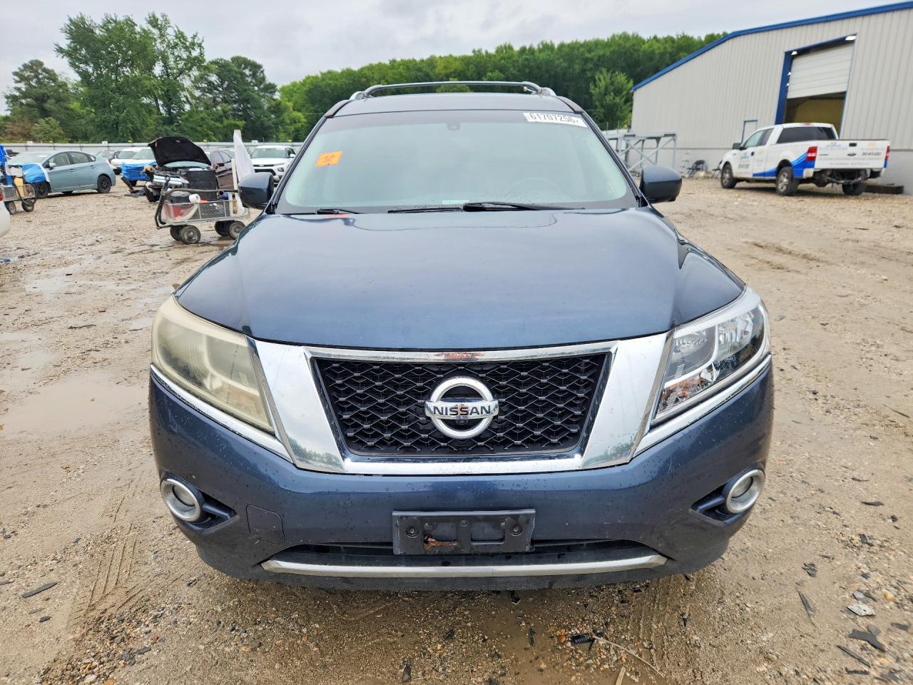 2015 Nissan Pathfinder S Blue vin: 5N1AR2MMXFC706205