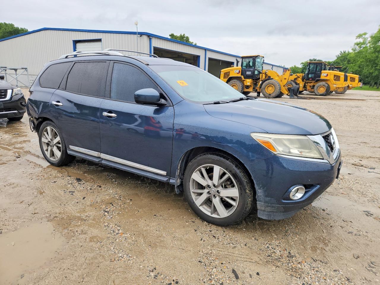2015 Nissan Pathfinder S Blue vin: 5N1AR2MMXFC706205
