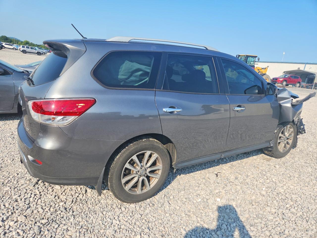 2015 Nissan Pathfinder S Gray vin: 5N1AR2MMXFC711548