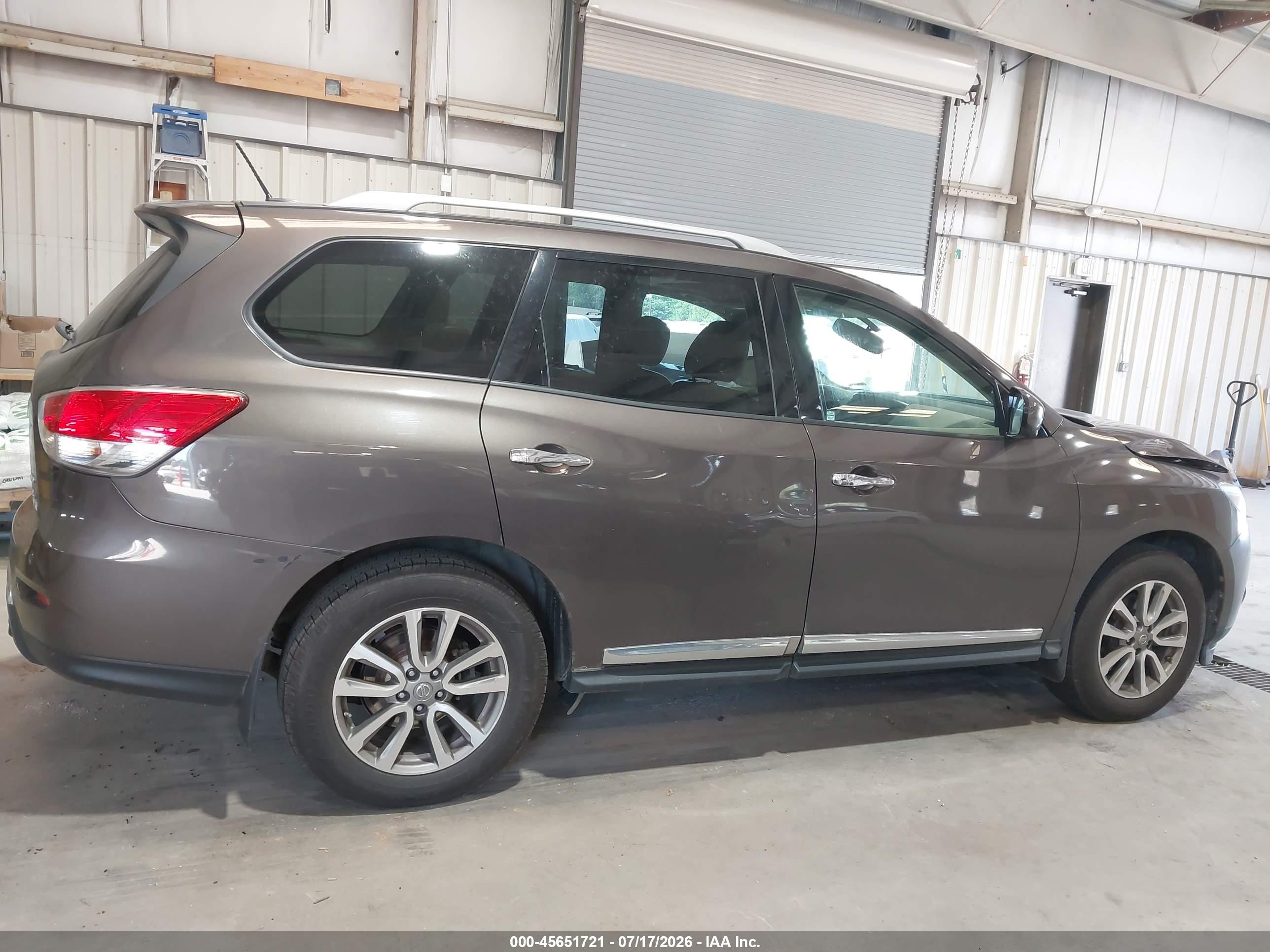 2015 Nissan Pathfinder Sl Brown vin: 5N1AR2MMXFC719620
