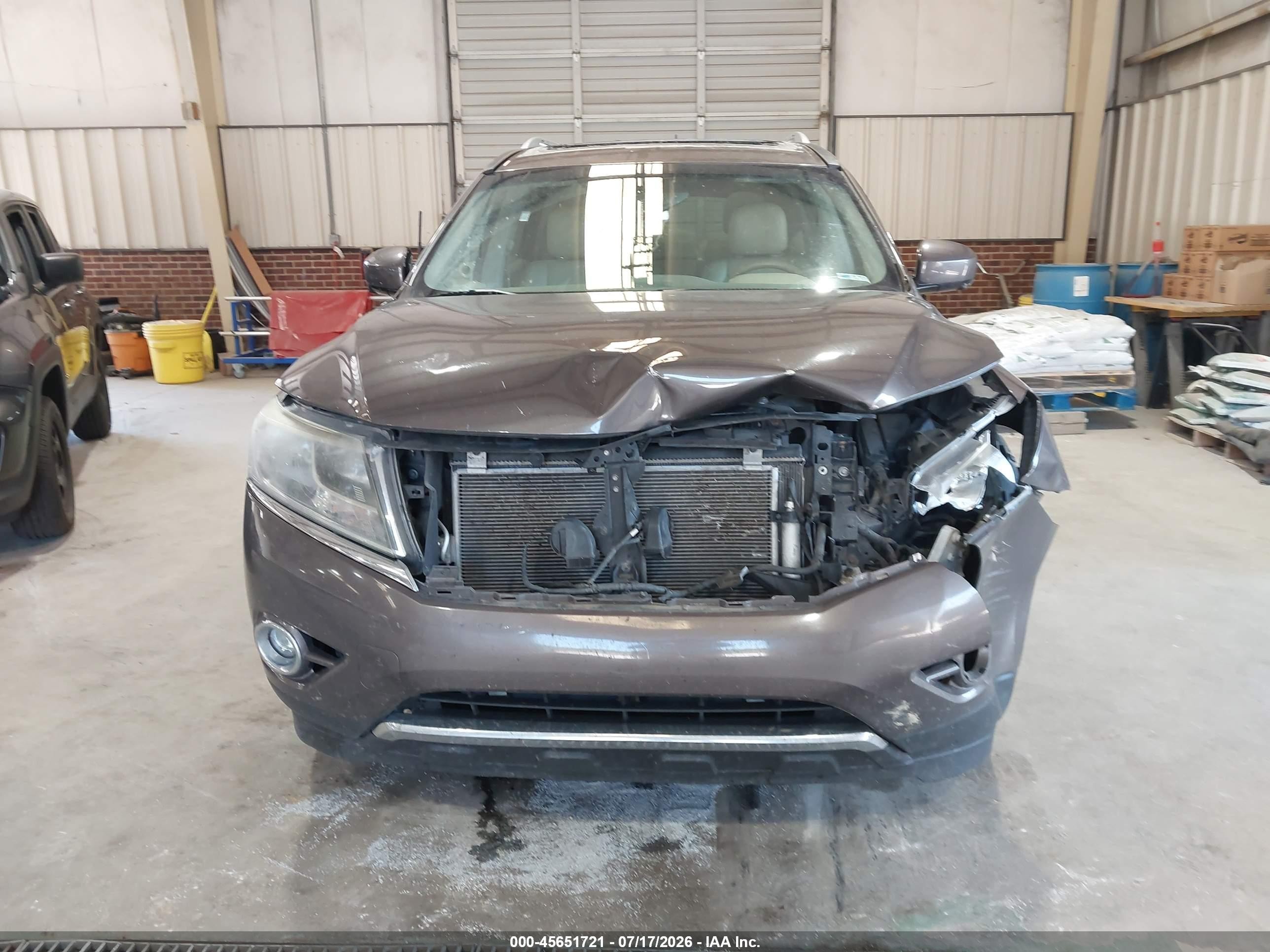 2015 Nissan Pathfinder Sl Brown vin: 5N1AR2MMXFC719620