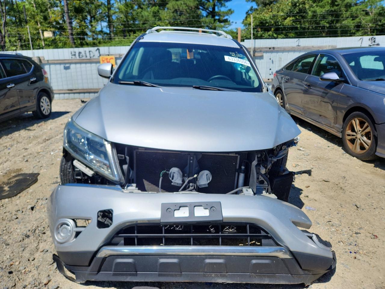 2016 Nissan Pathfinder S Серебряный vin: 5N1AR2MMXGC661364