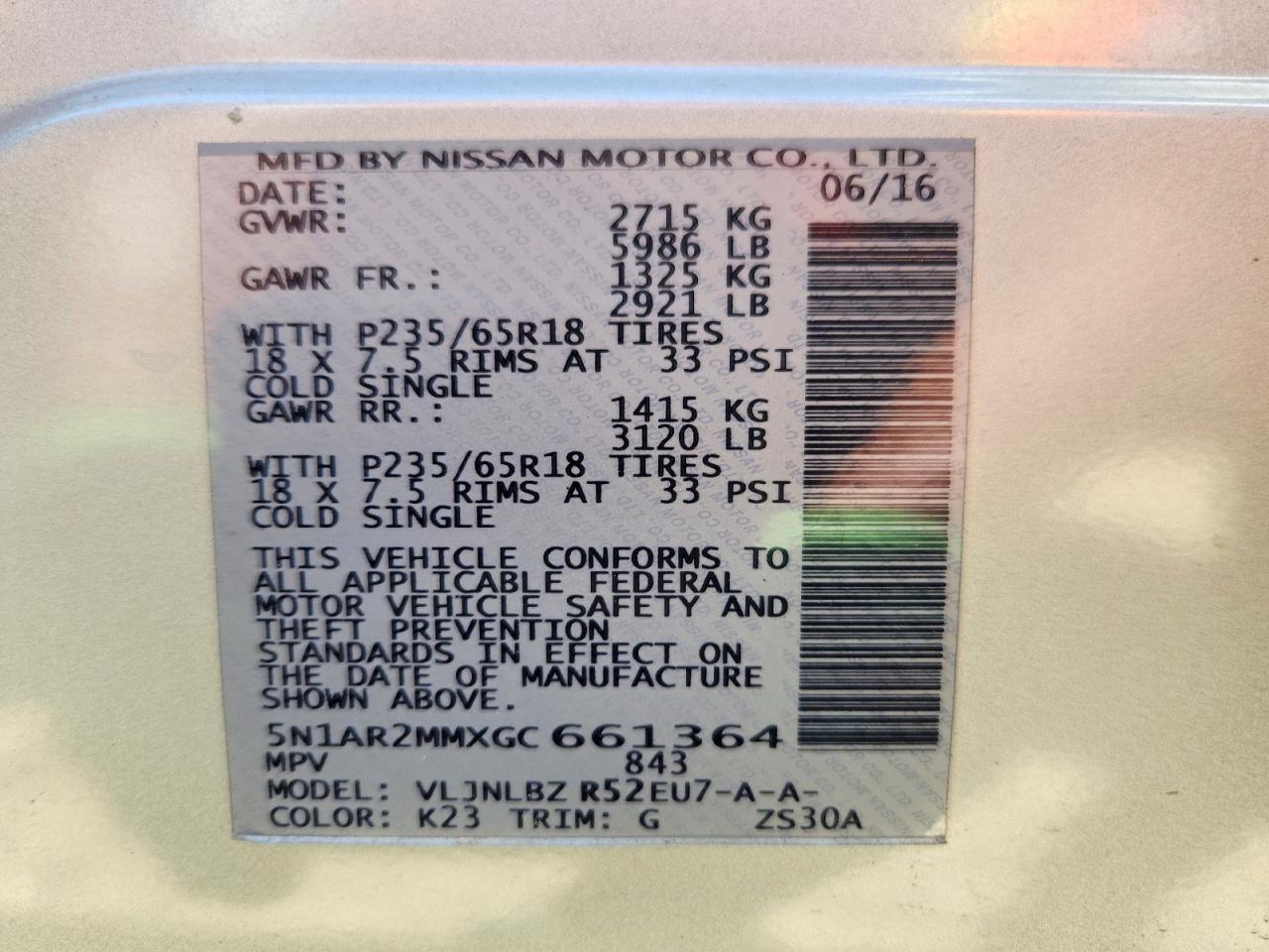 2016 Nissan Pathfinder S Серебряный vin: 5N1AR2MMXGC661364
