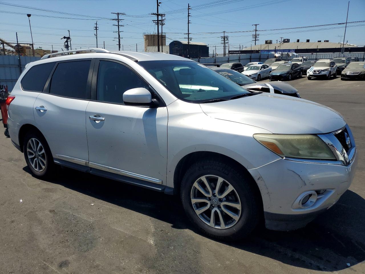 2013 Nissan Pathfinder S Silver vin: 5N1AR2MN0DC610086