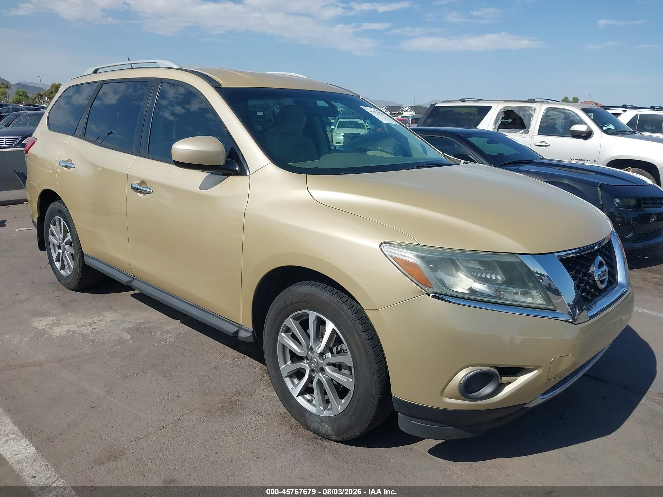 2013 Nissan Pathfinder Sv Gold vin: 5N1AR2MN0DC621637