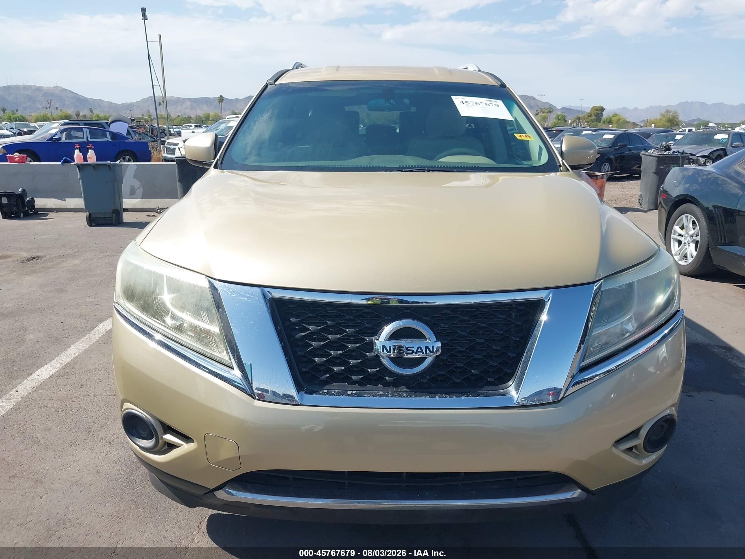 2013 Nissan Pathfinder Sv Золотой vin: 5N1AR2MN0DC621637
