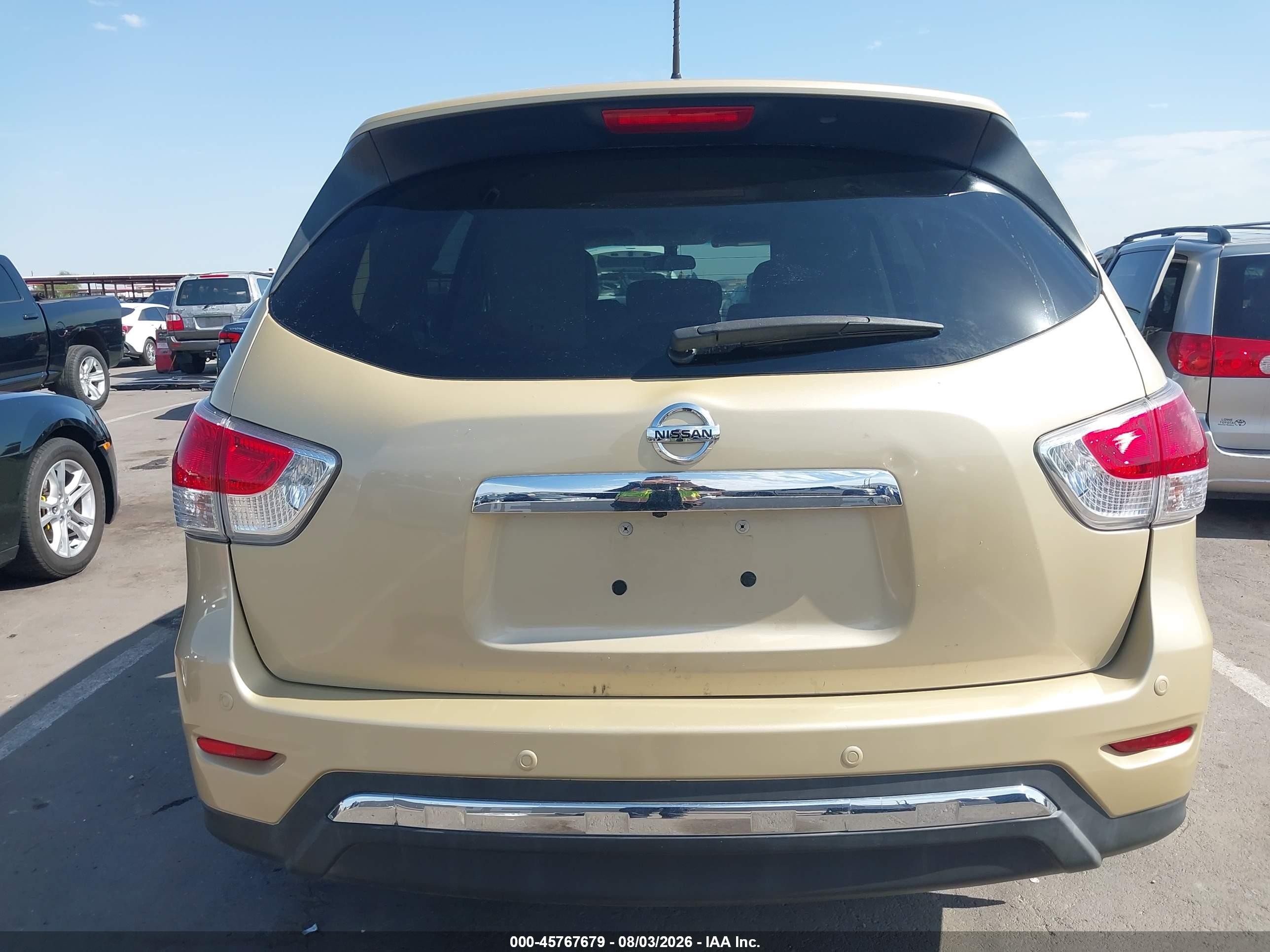 2013 Nissan Pathfinder Sv Золотой vin: 5N1AR2MN0DC621637