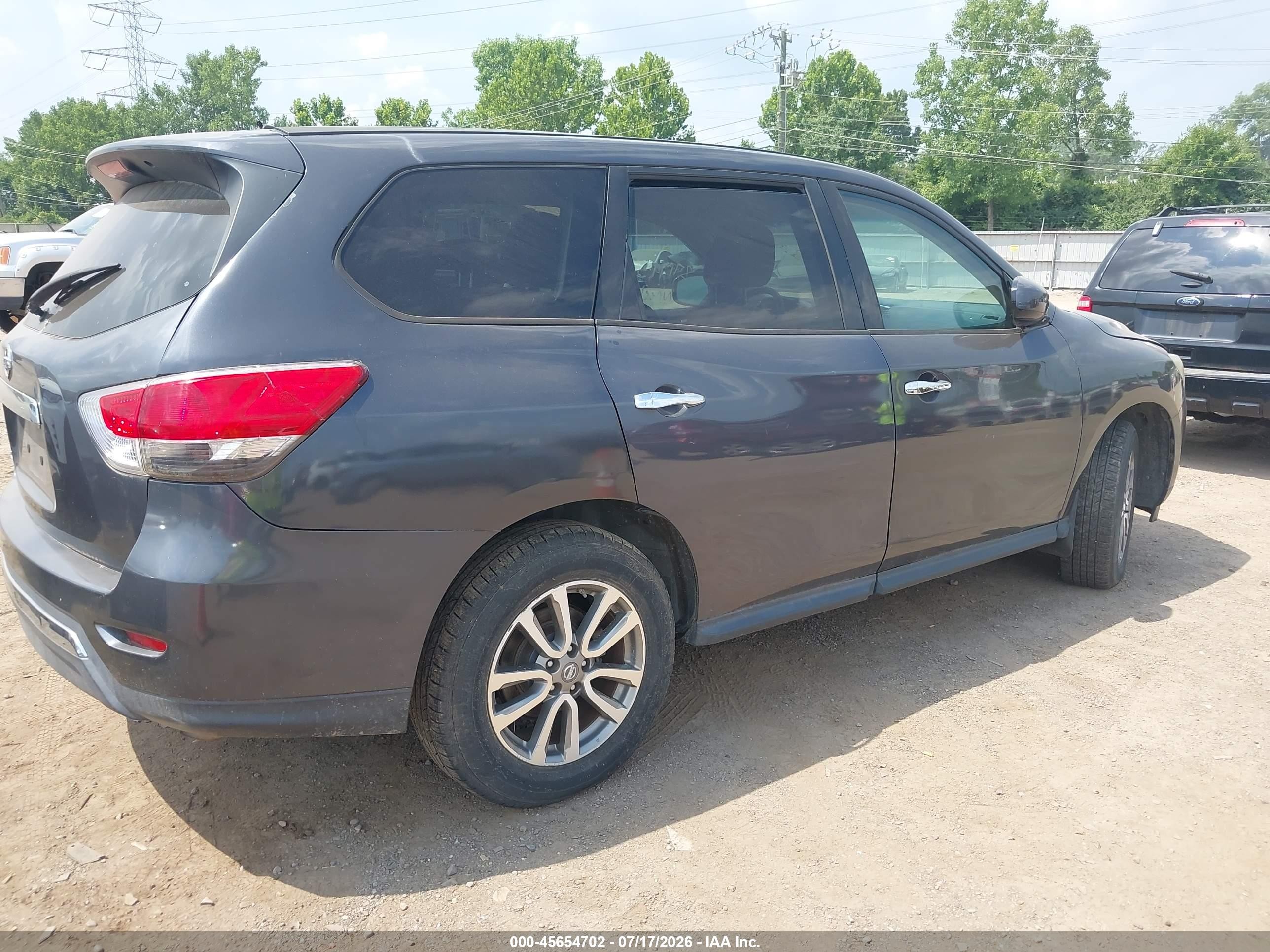 2013 Nissan Pathfinder S Gray vin: 5N1AR2MN0DC642584