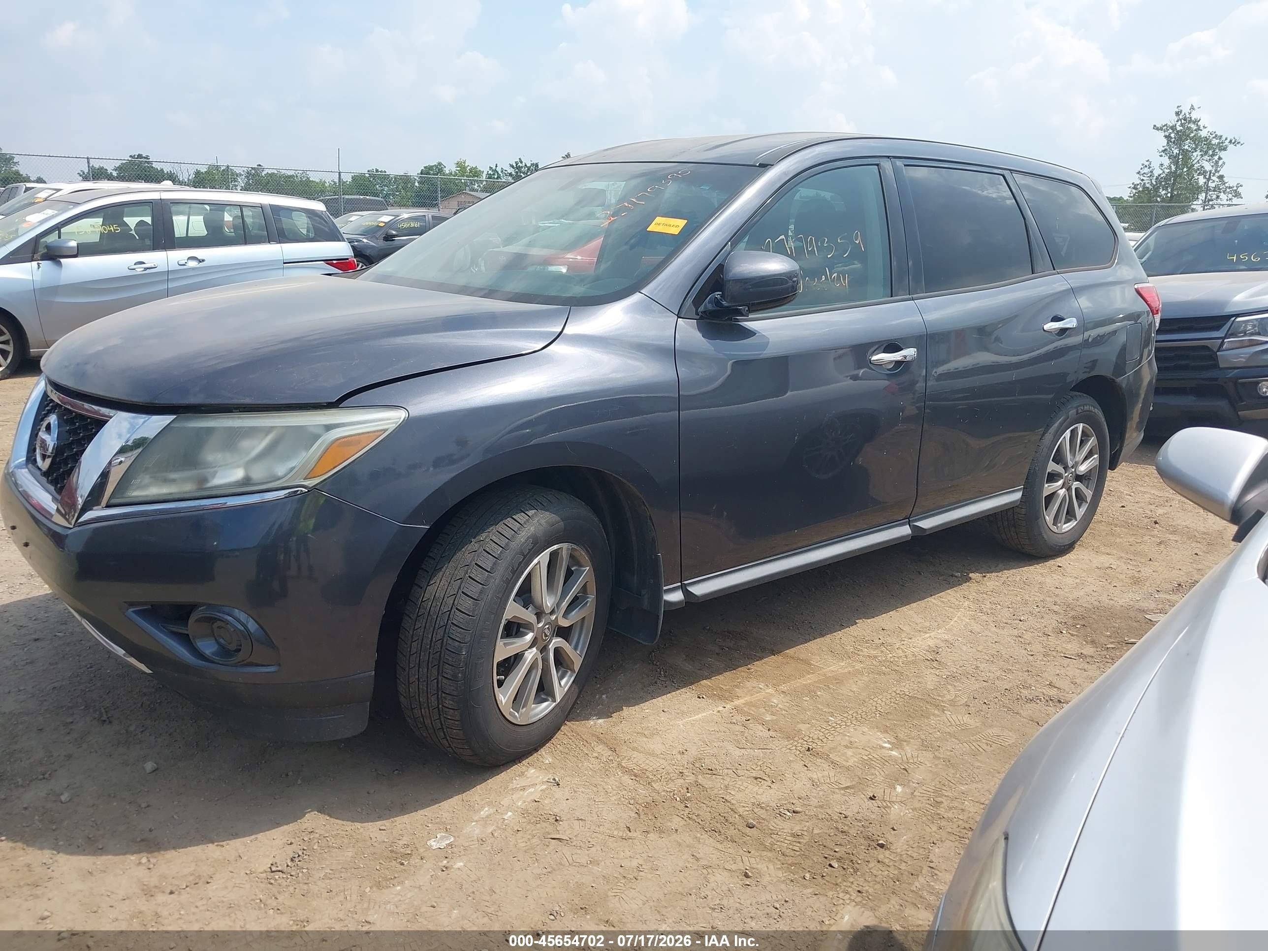 2013 Nissan Pathfinder S Gray vin: 5N1AR2MN0DC642584