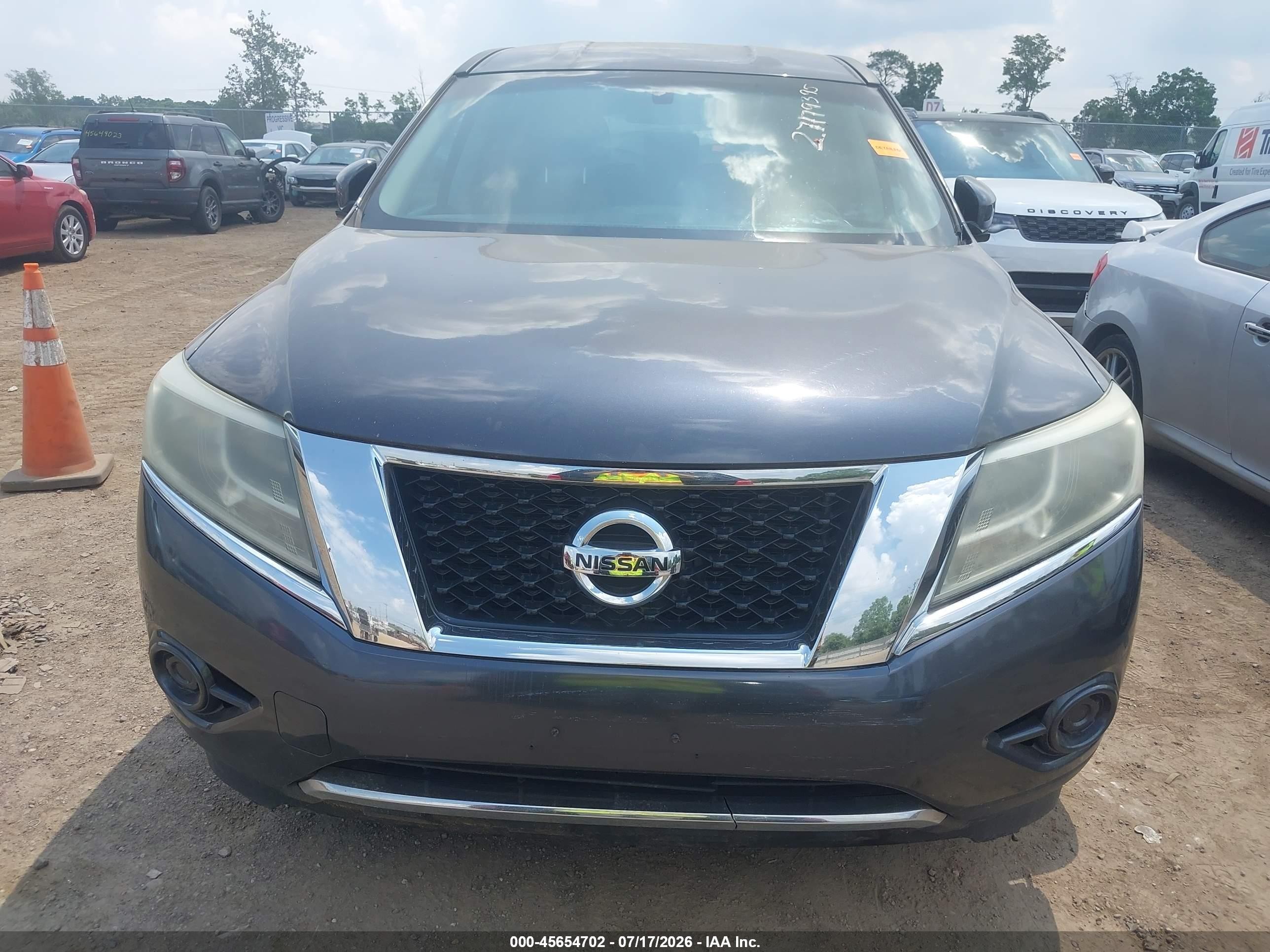2013 Nissan Pathfinder S Gray vin: 5N1AR2MN0DC642584