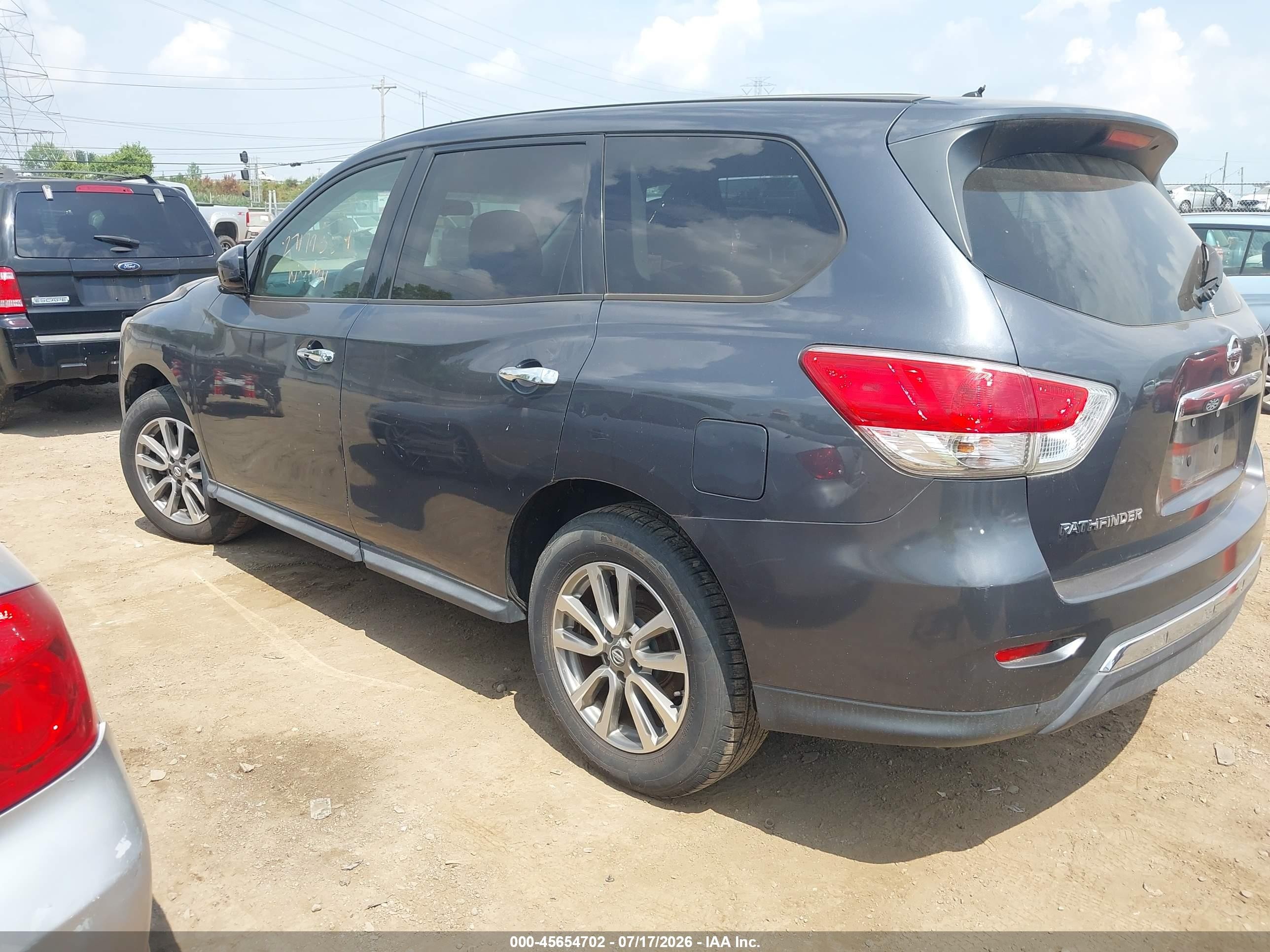 2013 Nissan Pathfinder S Gray vin: 5N1AR2MN0DC642584