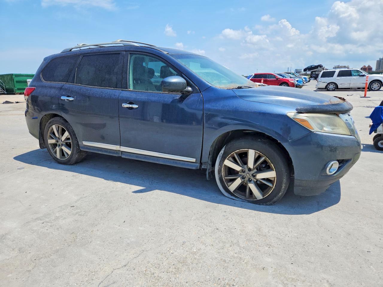 2013 Nissan Pathfinder S Blue vin: 5N1AR2MN0DC649874