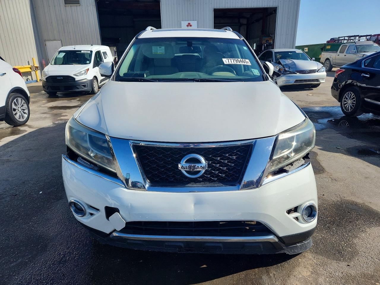 2013 Nissan Pathfinder S White vin: 5N1AR2MN0DC650135