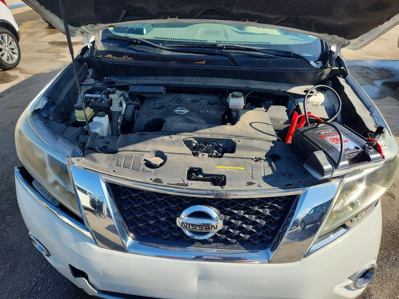 2013 Nissan Pathfinder S White vin: 5N1AR2MN0DC650135